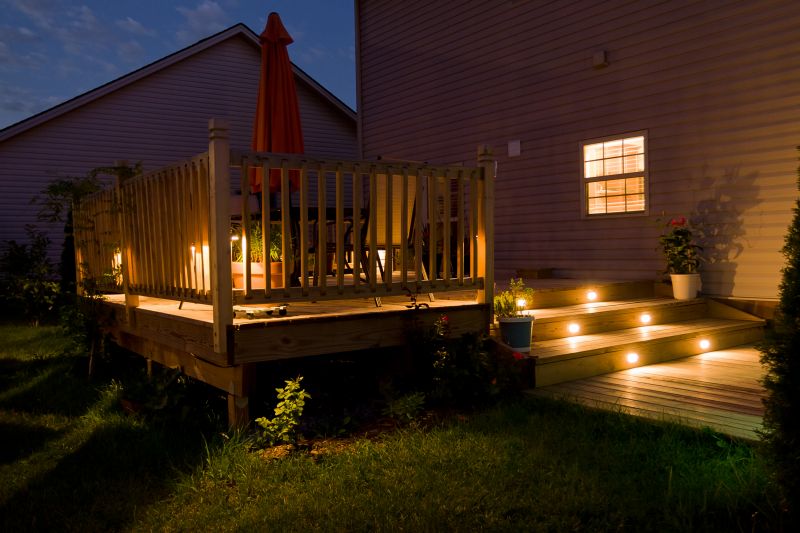 Deck with built-in lighting